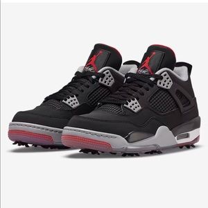 Nike Air Jordan 4 Retro GOLF IV BRED Sz 14